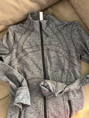 lululemon athletica Heathered Gray Full-Zip Hoodie